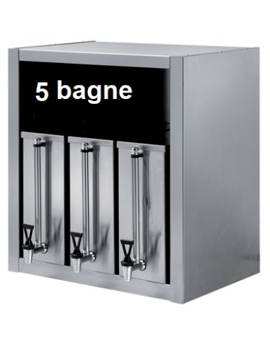 Portavasos - N.5 bagne - Dimensiones cm 100 x...