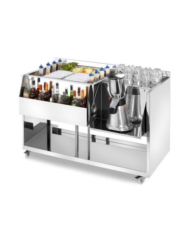 Banco cocktail - Acciaio inox AISI 304 -...