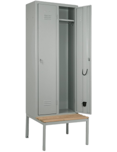 Locker room - Panca - N.2 lugares - cm 70 x 80 x 208 h
