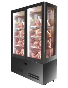 Aging display case - No. 2 doors - No. 4 glass sides - cm 125 x 67 x 225 h 2