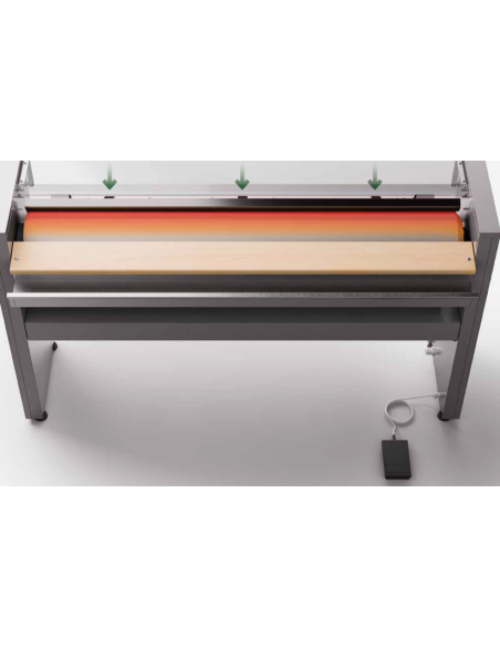 Planchadora con rodillo cm 120 - Ø cm 25 - cm 141 x 39,5 x 107 h