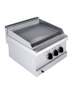 Fry top elettrica - Piastra rigata cromata - cm 60 x 60 x... 2