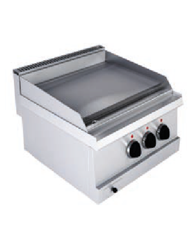 Fry top elettrica - Piastra rigata - cm 60 x 60...