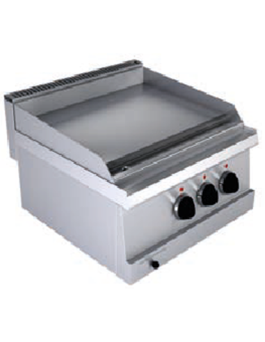 Fry top elettrica - Piastra liscia - cm 60 x 60...