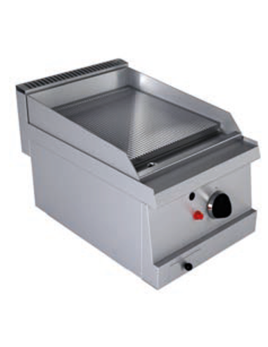 Fry top gas - Chrome striped plate - cm 40 x 60...