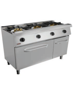 Cucina a gas - Forno a gas - N.3 fuochi - cm 120 x 57.5 x... 2