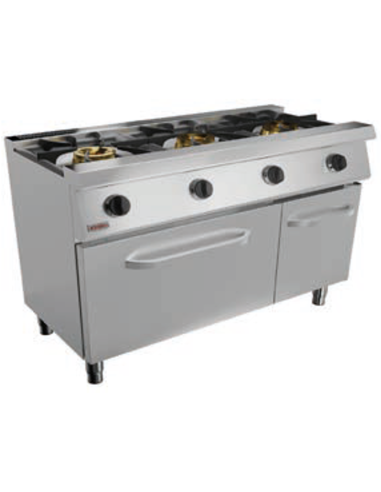 Cocina de gas - Horno de gas - N.3 fuegos - cm...