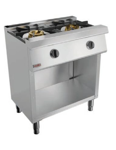 Gas cooker - Open compartment - N.2 fires - cm...