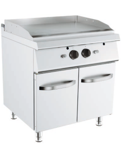 Fry top gas - Chrome striped plate - Dimensions cm 80 x...