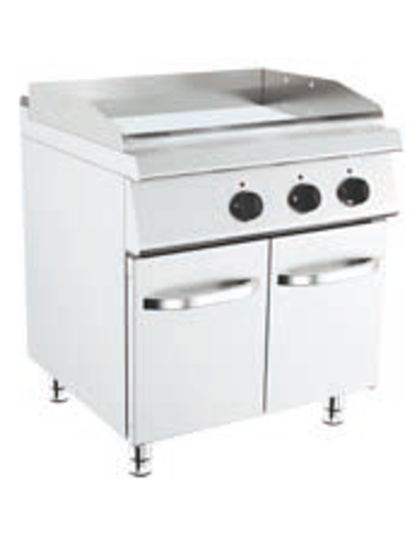 Fry top electric - Smooth plate - Dimensions cm...