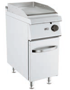 Fry top gas - Chrome striped plate - Dimensions cm 40 x...