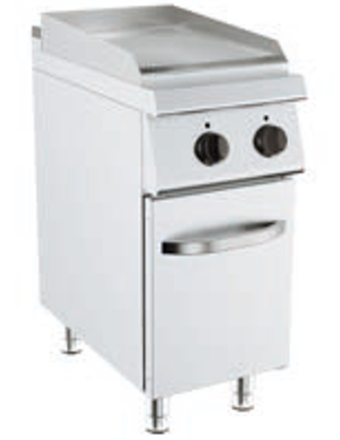 Fry top elettrico - Piastra rigata - Dimensioni...