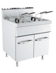 Gas fryer - Capacity 15 +15 lt - cm 80 x 73 x 90 h 2