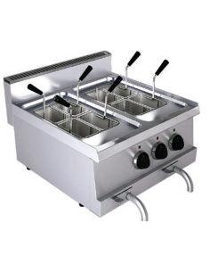 Electric cooker - Capacity 10 +10 lt - cm 60 x 60 x 30 h 2