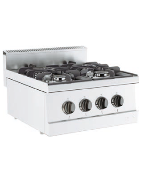 Cucina a gas - Da banco - N.4 fuochi - cm 60 x 60 x 30 h