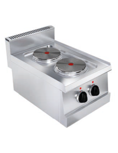 Cucina elettrica - Da banco - N.2 fuochi - cm 40 x 60 x 30 h 2