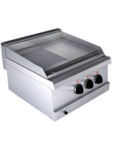 Fry top electric - Plate 1/2 smooth 1/2 rows - cm 60 x 60... 2