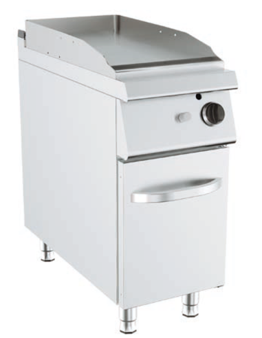 Fry top gas - smooth plate - Dimensions cm 40 x...