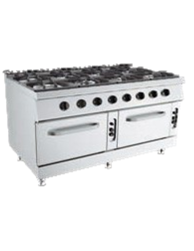 Cucina a gas - N.2 forni a gas - N.8 fuochi -...