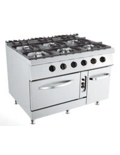 Cucina a gas - Forno a gas - N.6 fuochi - cm 120 x 90 x 90 h 2