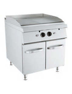 Fry top gas - Plate 1/2liscia and 1/2 chromed strip - cm... 2