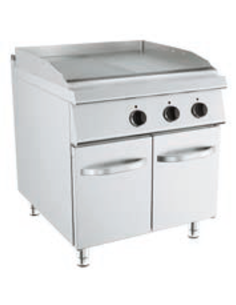 Fry top electric - Plate 1/2 smooth and 1/2 chromed strip...