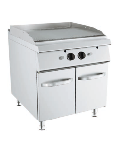 Fry top gas - Chrome striped plate - Dimensions cm 80 x...