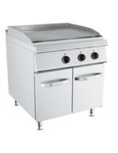 Fry top elettrico - Piastra rigata - Dimensioni cm 80 x... 2