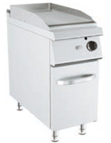 Fry top gas - Chrome striped plate - Dimensions...