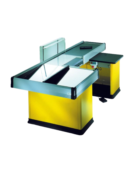 Banco cassa motorizzato a doppia vasca - cm 226.6 Banco cassa motorizzato a doppia vasca - cm 226.6