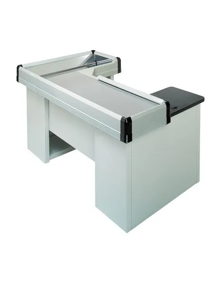 Mostrador de caja estático con doble tanque - Preparado para escáner - 160 cm Mostrador de caja estático con doble tanque - Preparado para escáner - 160 cm