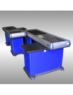 Mostrador de caja emparejado - Cinta transportadora - 518,6 cm 2