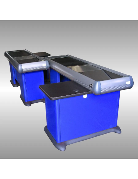 Mostrador de caja emparejado - Cinta transportadora - 518,6 cm Mostrador de caja emparejado - Cinta transportadora - 518,6 cm