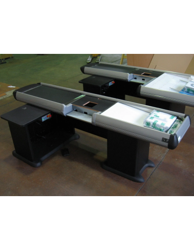 Straight checkout counter with scanner provision - cm 336.8