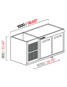 Capucha recesada - Refrigeración Negativa - N. 2 puertas... 2