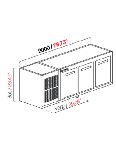Cella da incasso - Refrigerata negativa - N. 3...