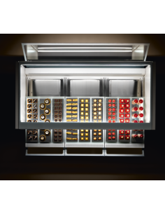 Pastry glass - Dimensions cm 120 x 85.2 x 115 h 2