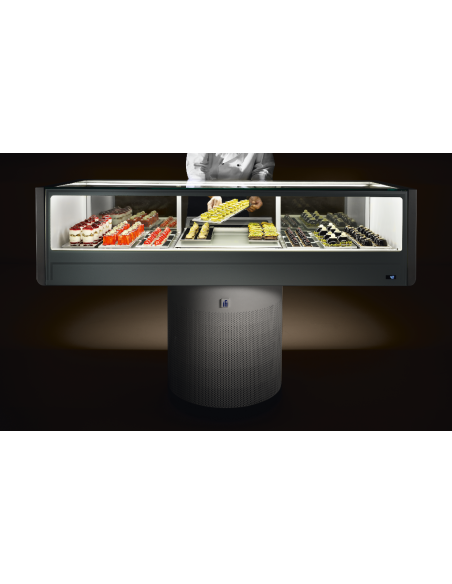 Vetrina pasticceria - Dimensioni cm 120 x 85.2 x 115 h