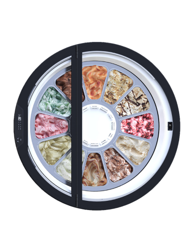 Vetrina gelateria - N.12 vaschette da 5 lt -...