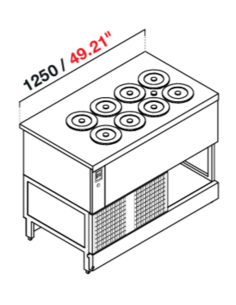 Pozzetto da incasso - A glicole - N. 8 pozzetti - cm 125... 2