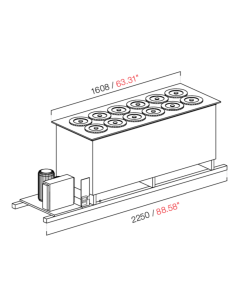 Pozzetto da incasso - Ventilato - N. 12 pozzetti - cm 225... 2