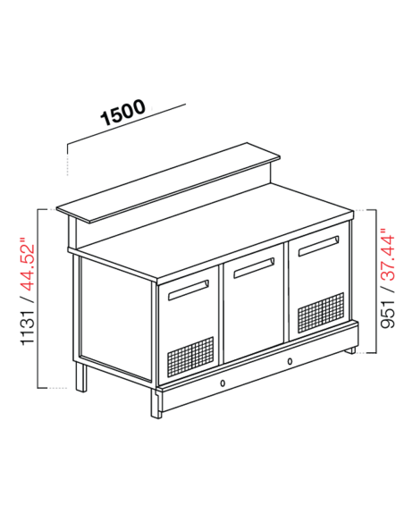 Beer - Alzatina - Stalling - cm 150 x 68.8 x 113.1 h