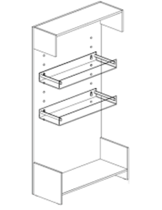 Retro de pan - Paneles de fibra de madera - cm 100 x 50 x...