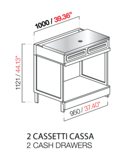 Coffee machine - Stainless steel - cm 100 x 68.8 x 112.1 h 2