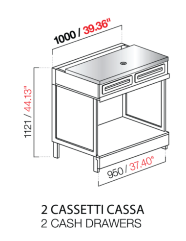 Coffee machine - Stainless steel - cm 100 x...