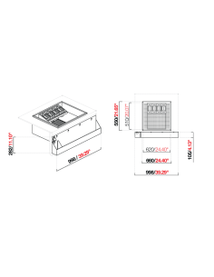 Vasca cocktail - Incasso - cm 99.8 x 55 x 28.2 h 2