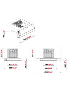Vasca cocktail - Installata - cm 99.8 x 51 x 28.2 h 2