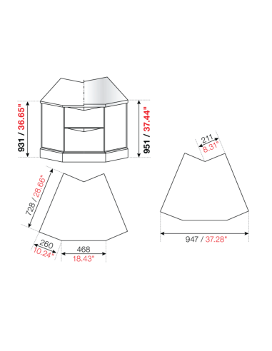 Square angle 45° - Planned preparation M/G/A -...