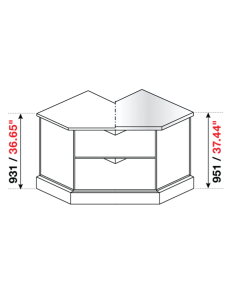 Square angle 90° - Planned preparation M/G/A - cm 72.8 x...
