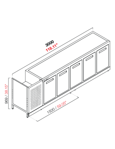Retro base refrigerated - Temperature positive...